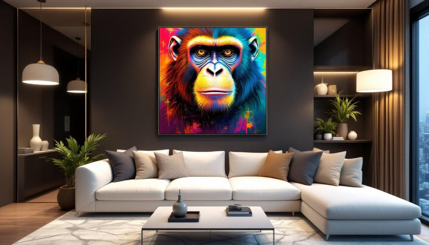 Comment intégrer l'art singe dans une décoration moderne ?
